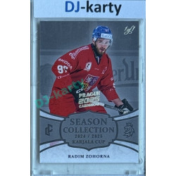 2024/25 LC Repre serie 1 #KC-25 Radim Zohorna Season Collection Karjala Cup 2024 Prague CardShow 2025 Platinum 1of1