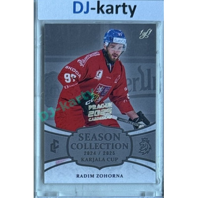 2024/25 LC Repre serie 1 #KC-25 Radim Zohorna Season Collection Karjala Cup 2024 Prague CardShow 2025 Platinum 1of1
