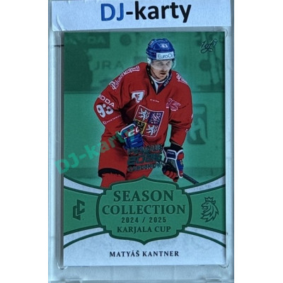 2024/25 LC Repre serie 1 #KC-21 Matyáš Kantner Season Collection Karjala Cup 2024 Prague CardShow 2025 Turquoise 1of1