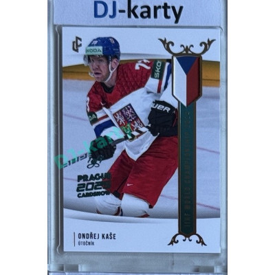 2024 LC Golden Prague Belongs to us #WCH-17 Ondřej Kaše IIHF World Championship 2024 Turquoise 2025 Prague CardShow 1of1