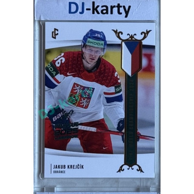 2024 LC Golden Prague Belongs to us #WCH-05 Jakub Krejčík IIHF World Championship 2024 Red 2025 Prague CardShow 1of1
