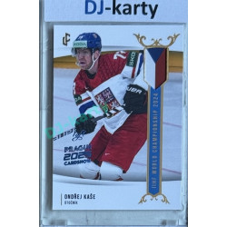 2024 LC Golden Prague Belongs to us #WCH-17 Ondřej Kaše IIHF World Championship 2024 Blue 2025 Prague CardShow 1of1