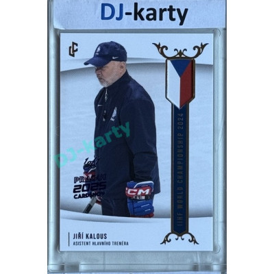 2024 LC Golden Prague Belongs to us #WCH-28 Jiří Kalous IIHF World Championship 2024 Blue 2025 Prague CardShow 1of1