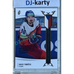2024 LC Golden Prague Belongs to us #WCH-22 David Tomášek IIHF World Championship 2024 Blue 2025 Prague CardShow 1of1