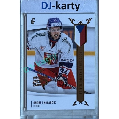 2024 LC Golden Prague Belongs to us #EHB-18 Ondřej Kovařčík Baijer Hockey Games 2024 Gold 2025 Prague CardShow 1of1