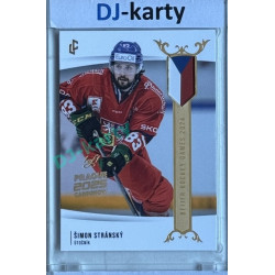 2024 LC Golden Prague Belongs to us #EHB-22 Šimon Stránský Baijer Hockey Games 2024 Gold 2025 Prague CardShow 1of1