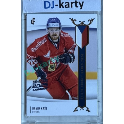 2024 LC Golden Prague Belongs to us #EHB-16 David Kaše Baijer Hockey Games 2024 Blue 2025 Prague CardShow 1of1