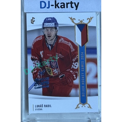 2024 LC Golden Prague Belongs to us #EHB-20 Lukáš Radil Baijer Hockey Games 2024 Blue 2025 Prague CardShow 1of1