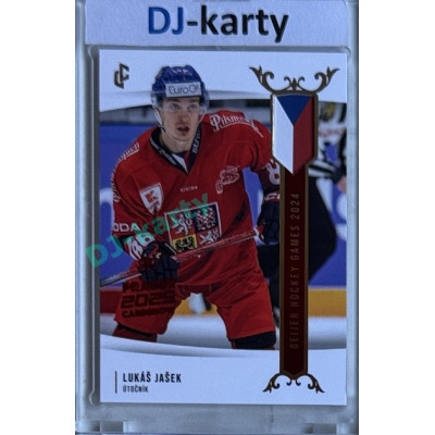 2024 LC Golden Prague Belongs to us #EHB-23 Lukáš Jašek Baijer Hockey Games 2024 Red 2025 Prague CardShow 1of1