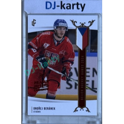 2024 LC Golden Prague Belongs to us #EHB-12 Ondřej Beránek Baijer Hockey Games 2024 Red 2025 Prague CardShow 1of1