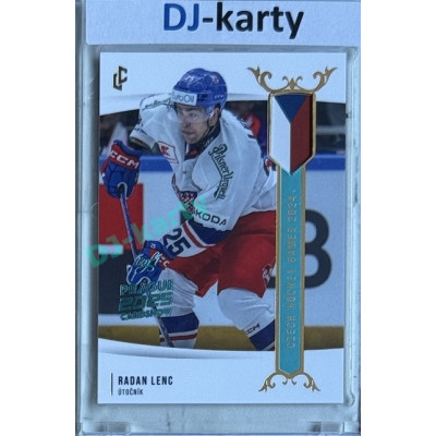2024 LC Golden Prague Belongs to us #EHC-16 Radan Lenc Czech Hockey Games 2024 Turquoise 2025 Prague CardShow 1of1