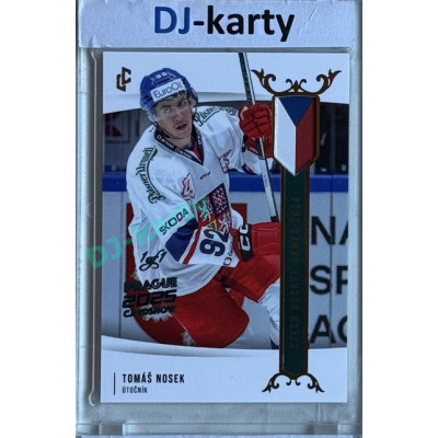 2024 LC Golden Prague Belongs to us #EHC-34 Tomáš Nosek Czech Hockey Games 2024 Turquoise 2025 Prague CardShow 1of1