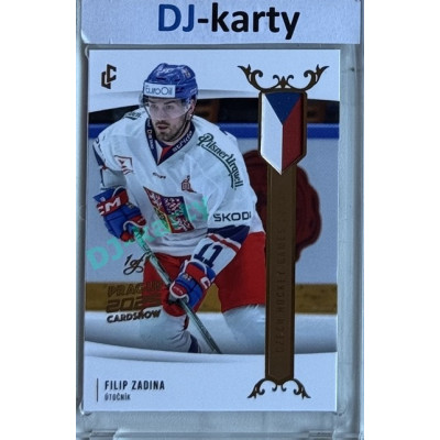 2024 LC Golden Prague Belongs to us #EHC-24 Filip Zadina Czech Hockey Games 2024 Gold 2025 Prague CardShow 1of1