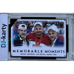 2024 LC Memorable Moments #MO-090 Michal Kovařčík, Jan Ščotka, Radan Lenc DC Black 2025 Prague CardShow 1of1