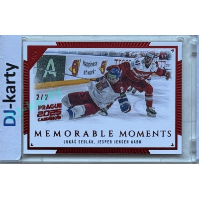 2024 LC Memorable Moments #MO-017 Lukáš Sedlák, Jesper Jensen Aabo Red 2025 Prague CardShow 2/2