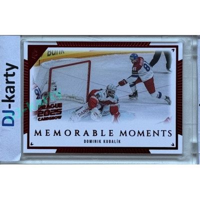 2024 LC Memorable Moments #MO-019 Dominik Kubalík Red 2025 Prague CardShow 2/2