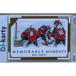 2024 LC Memorable Moments #MO-012 Matěj Stránský Gold 2025 Prague CardShow 1/2