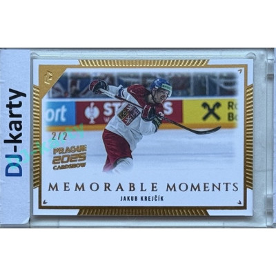 2024 LC Memorable Moments #MO-030 Jakub Krejčík Gold 2025 Prague CardShow 2/2