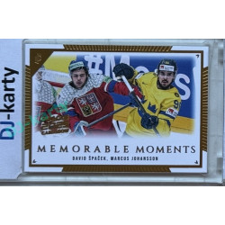 2024 LC Memorable Moments #MO-061 David Špaček, Marcus Johansson Gold 2025 Prague CardShow 2/2