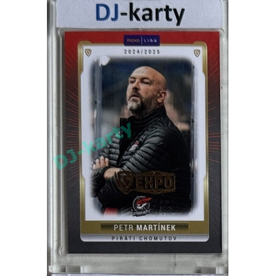 2024/25 Goal Cards Maxa liga 1. série #CHOM-26 Petr Martínek Parallel Expo Gold 1of4