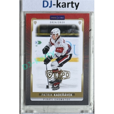 2024/25 Goal Cards Maxa liga 1. série #CHOM-03 Patrik Kadeřávek Parallel Expo Gold 1of4