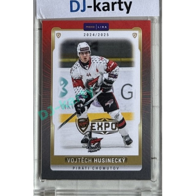 2024/25 Goal Cards Maxa liga 1. série #CHOM-08 Vojtěch Husinecký Parallel Expo Gold 1of4