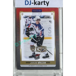 2024/25 Goal Cards Maxa liga 1. série #CHOM-04 Jakub Březák Parallel Expo Gold 1of4