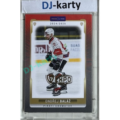2024/25 Goal Cards Maxa liga 1. série #CHOM-05 Ondřej Baláž Parallel Expo Gold 1of4