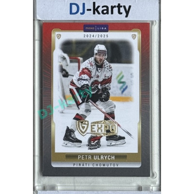 2024/25 Goal Cards Maxa liga 1. série #CHOM-09 Petr Ulrych Parallel Expo Gold 1of4