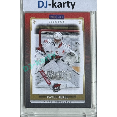 2024/25 Goal Cards Maxa liga 1. série #CHOM-01 Pavel Jekel Parallel Expo Silver 1of4