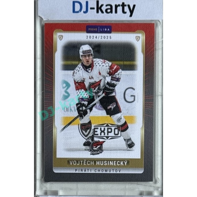 2024/25 Goal Cards Maxa liga 1. série #CHOM-08 Vojtěch Husinecký Parallel Expo Silver 1of4