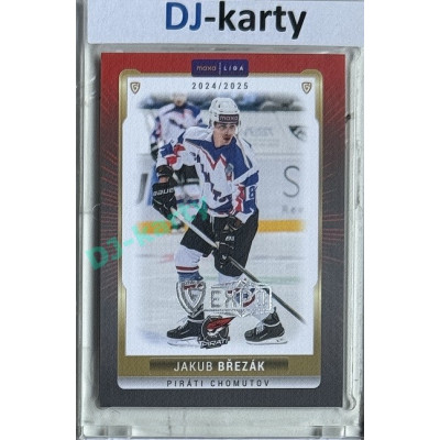 2024/25 Goal Cards Maxa liga 1. série #CHOM-04 Jakub Březák Parallel Expo Silver 1of4