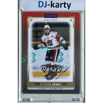 2024/25 Goal Cards Maxa liga 1. série #CHOM-06 Štěpán Němec Parallel Expo Silver 1of4