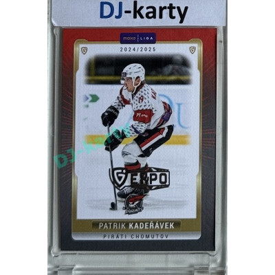 2024/25 Goal Cards Maxa liga 1. série #CHOM-03 Patrik Kadeřávek Parallel Expo Silver 1of4
