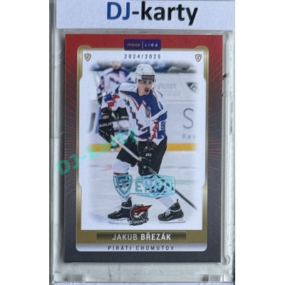 2024/25 Goal Cards Maxa liga 1. série #CHOM-04 Jakub Březák Parallel Expo Blue 1of2