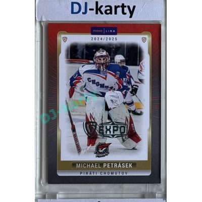 2024/25 Goal Cards Maxa liga 1. série #CHOM-02 Michael Petrásek Parallel Expo Blue 1of2