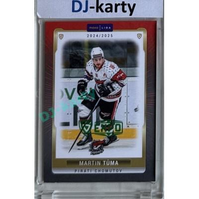 2024/25 Goal Cards Maxa liga 1. série #CHOM-14 Martin Tůma Parallel Expo Green 1of2