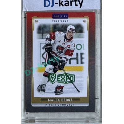 2024/25 Goal Cards Maxa liga 1. série #CHOM-11 Marek Berka Parallel Expo Green 1of2