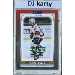2024/25 Goal Cards Maxa liga 1. série #CHOM-05 Ondřej Baláž Parallel Expo Green 1of2
