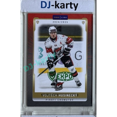2024/25 Goal Cards Maxa liga 1. série #CHOM-08 Vojtěch Husinecký Parallel Expo Green 1of2