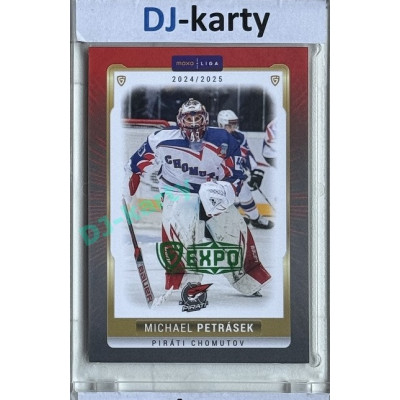 2024/25 Goal Cards Maxa liga 1. série #CHOM-02 Michael Petrásek Parallel Expo Green 1of2