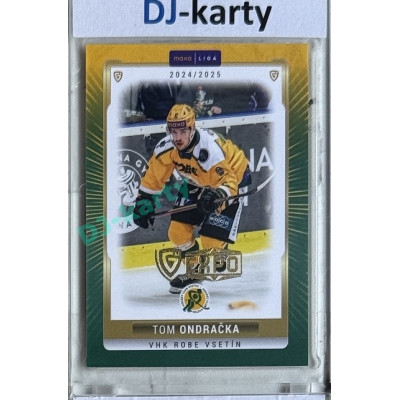 2024/25 Goal Cards Maxa liga 1. série #VSE-11 Tom Ondračka Parallel Expo Gold 1of4