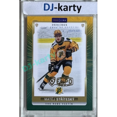 2024/25 Goal Cards Maxa liga 1. série #VSE-04 Matěj Stříteský Parallel Expo Gold 1of4