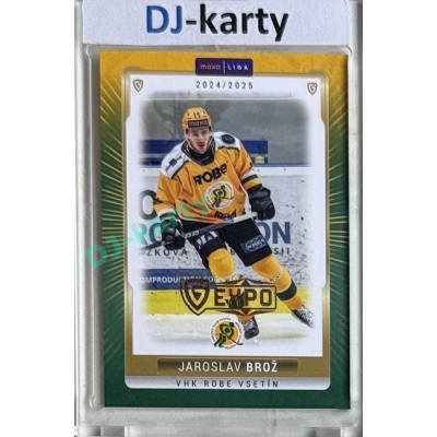 2024/25 Goal Cards Maxa liga 1. série #VSE-18 Jaroslav Brož Parallel Expo Gold 1of4