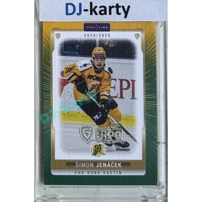 2024/25 Goal Cards Maxa liga 1. série #VSE-09 Šimon Jenáček Parallel Expo Silver 1of4