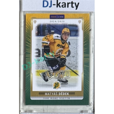 2024/25 Goal Cards Maxa liga 1. série #VSE-22 Matyáš Dědek Parallel Expo Silver 1of4