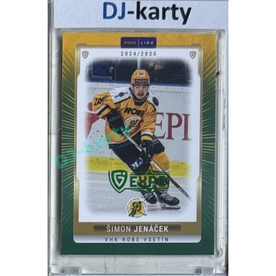 2024/25 Goal Cards Maxa liga 1. série #VSE-09 Šimon Jenáček Parallel Expo Green 1of2