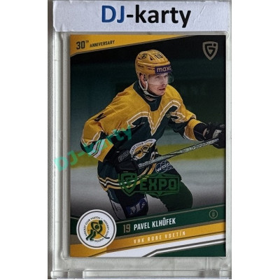 2024/25 Goal Cards Maxa liga 1. série #VSE30-08 Pavel Klhůfek 30 let od finále Parallel Expo Green 1of2