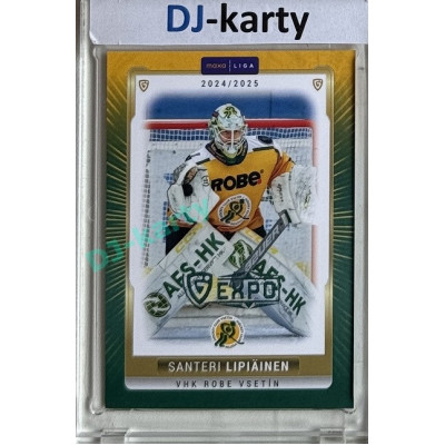 2024/25 Goal Cards Maxa liga 1. série #VSE-01 Santeri Lipiäinen Parallel Expo Blue 1of2