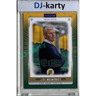 2024/25 Goal Cards Maxa liga 1. série #VSE-26 Jiří Weintritt Parallel Expo Blue 1of2